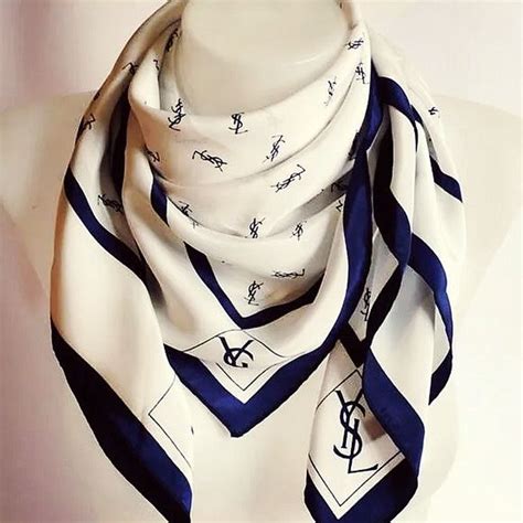 ysl scarf womens|yves Saint Laurent silk scarf.